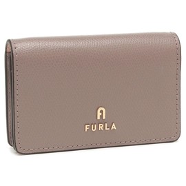 Furla WP00408 ARE000 3787S Women's Card Case, Camellia, Gray