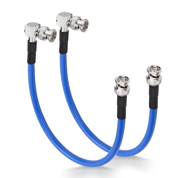 Superbat 3G/6G/12G SDI Cable 30cm,2Pcs BNC RG6 Cable 75ohm BNC