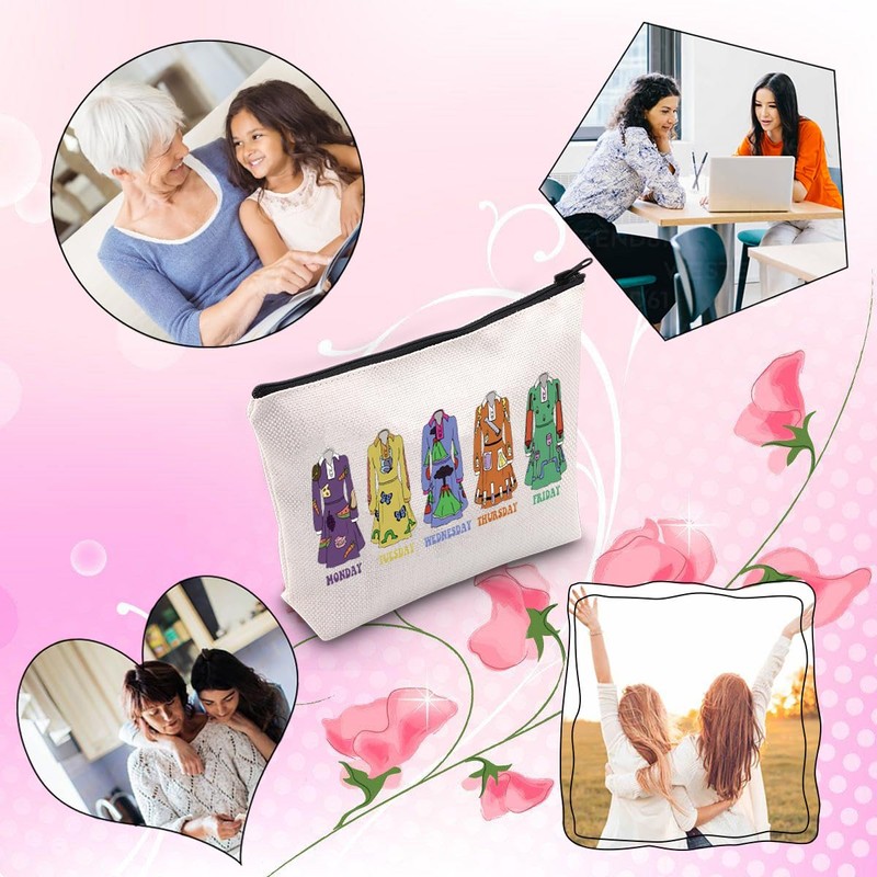 Teacher Gift Monday Tuesday Wednesday Thursday Friday Makeup Bag Educator