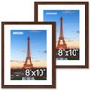 FIXSMITH Brown 8x10 Picture Frame Set of 2, Collage for