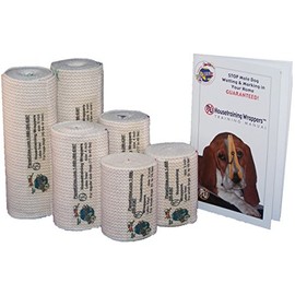 Planet Urine Belly Band Wrappers, Male Dog Wraps for Potty Training and Housetraining, Reusable Alternative to Disposable Pet Diapers, 4 Inch, for Medium Dogs, 2-Pack