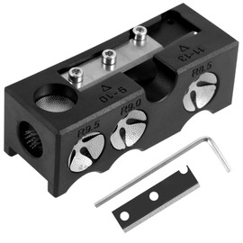 Pool Cue Tip Shaper-Billiard Cue Tip Shaper, 11 in-1 Pool Cue Tip Repairer, Aluminum Alloy Billiard Stick Tip Repair Tool with Wrench, Portable Pool Cue Accessories for Replacement and Shaping Cue Tip