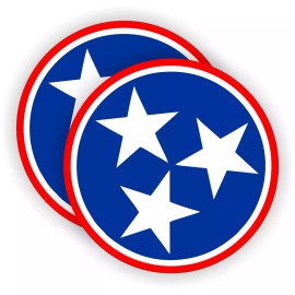 Unbranded/Generic 2 TENNESSEE Stars Hard Hat Stickers | Motorcycle Welding Helmet Decals Star USA