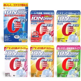 [Lucky Bag] Fine Ion Drink 6-Type Set (33 sports drink flavors / Mandarin orange flavor / Lychee flavor / Mellow lemon flavor / Refreshing green apple flavor / Lactic acid bacteria plus) No added sugar Made in Japan Zero calories
