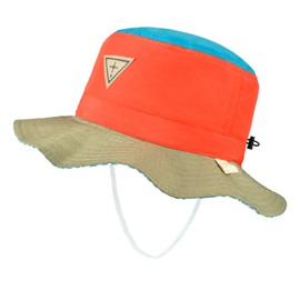 jerague Baby Flap Sun Hat UPF 50+ Protection - Infant Toddler Adjustable Summer Hats for Outdoor Anti-UV Travel Beach Orange