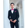 HISDERN Hot Pink Bow Ties for Men Bow Tie Self