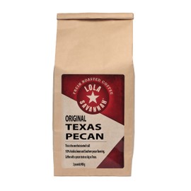 Lola Savannah Texas Pecan Ground Coffee - Gourmet Arabica Beans Brimming with Roasted Pecan Flavor, Caffeinated, 2lb Bag