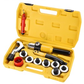 Yescom Hydraulic Tube Expander Swaging 7 Lever Expander Tools Kit HVAC Tool w/Case