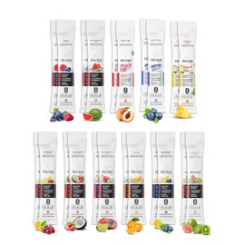 On-The-Go Energy Powder Sticks Variety Pack |Zero Sugar| |11 flavors (22 count) Peach Vibe, Tropical Vibe, Arctic Vibe, Watermelon Ice, Orange, Blueberry Lemonade, Strawberry Coconut, Berry, Dragonfruit Lime, Kiwi Guava Lime, Cranberry Lemon - Zero Sugar