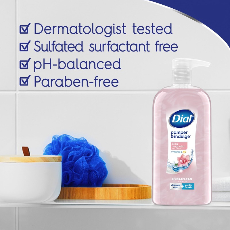 Dial Body Wash, Silk & Magnolia, 23 fl oz (Pack