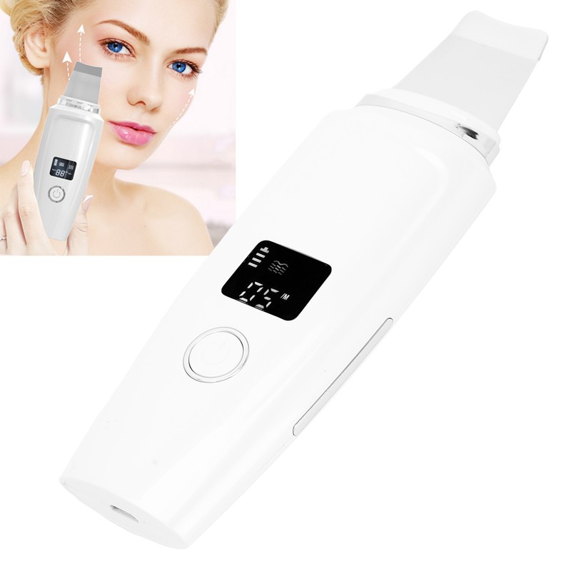 Ultrasonic Facial Skin Scrubber Blackhead Removal Face Cleaning Spatula Household