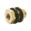 Hooshing 2PCS Brass Bulkhead Fittings 3/8” NPT Female Coupling and