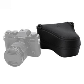 JJC Schwarz Neopren Kameratasche Tasche für Sony Fuji Olympus, EOS DSLR Mirrorless Kamera mit Objektiv Größe bis zu 127 x 85 x 130mm