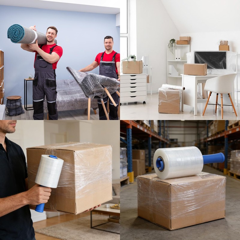 PAFEI 5 inch Plastic Stretch Film Shrink Wrap Roll for