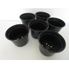 Landmark Plastics 5" Diameter Black Plastic Nursery Pot (50)