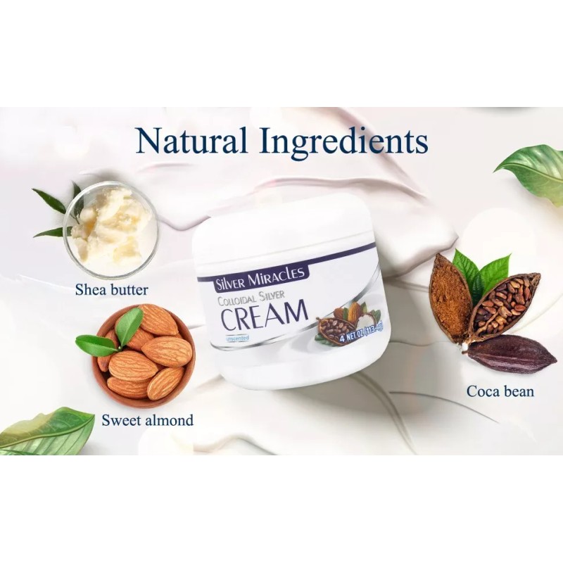 Silver Miracles Colloidal Silver Cream by Silver Miracles MANUFACTURER DIRECT