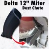 3DEXCEL Delta 12 Inch Miter Saw Dust Collection Chute blade