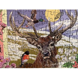 Gibsons Games Through The Seasons 1000 Piece Jigsaw Puzzle – Made in America – Nature & Wildlife Artwork Across All Seasons – Sustainable Puzzle for Adults & Teens