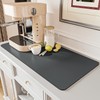 AMOAMI-Coffee Mat Hide Stain Rubber Backed Absorbent Dish Drying Mat