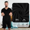 Velmitten 2 Sets Men's V Neck Pajamas Summer Pjs Set