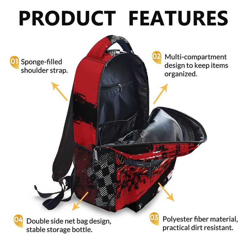 FLEXIMX Kids Boys Backpack Truck Backpacks for School Travel Casual,