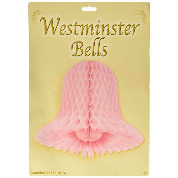 Beistle 55015-P 2-Pack Packaged Westminster Bells, 15-Inch