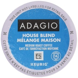 Adagio House Blend - Medium Roast Coffee K-Cup Portion for Keurig Brewers, 24 Count