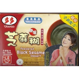 Torto Instant Powdered Black Sesame Dessert, 1 Box (4 sachets) by Torto