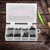 80pcs Stainless Steel 8 Sizes Fishing Rod Guides Tips Eye