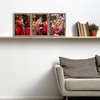 Space Art Deco Triple 5x7 Picture Frame, 3 5x7 Folding