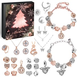 Advent Calendar Jewellery 2024 Women Girls Jewellery Calendar Advent Calendar Jewellery Christmas Calendar 24 Great Women's Jewellery such as Necklace Rings Earrings Bracelet DIY
