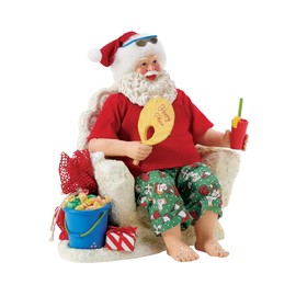 Department 56 Possible Dreams Santa by The Sea Happy Place Figurine, 9 Inch, Multicolor