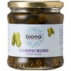 Biona Cornichons with Dill & Mustard Seeds, 330 g