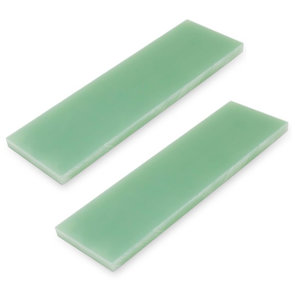 G10 Scales Natural Jade Green 1/4" X 1.5" X 5.5" Knife Handle Grip Slabs