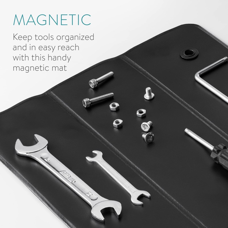 Navaris Magnetic Tool Mat Tool Tray 30 x 30 cm