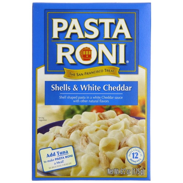 Pasta Roni Shells & White Cheddar 6.2 Oz (Pack of 2)