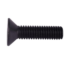 VAMUOEFL #10-24 x 3/8" Flat Countersunk Head Screws Socket Cap Bolts, Full Machine Thread, Allen Hex Drive, 304 Stainless Steel 18-8, Black Exterior Finish, 30Pcs