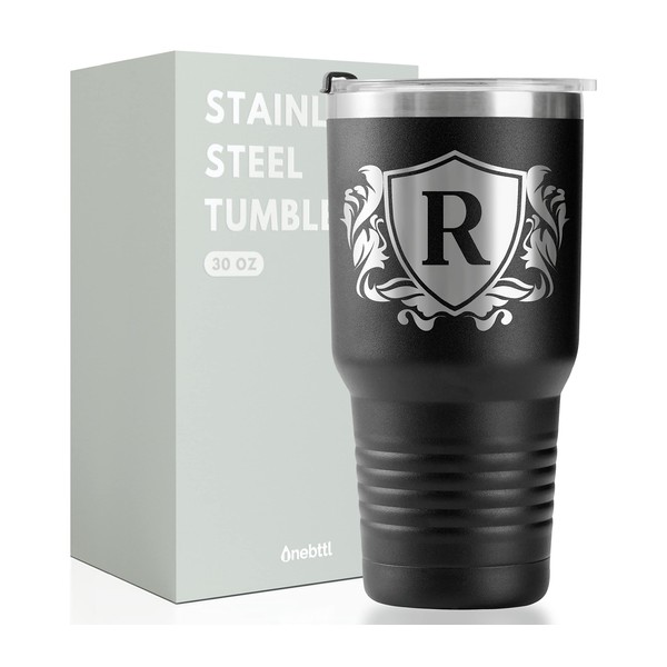 Onebttl Personalised Gifts for Men with Initials, Custom Coffee Cups,