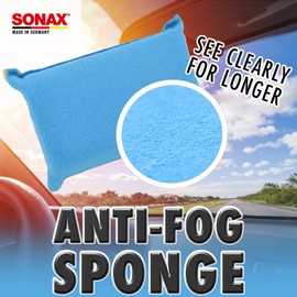 SONAX Windscreen Sponge 417100 | Dual Action Cleaning Sponge for Streak Free Glass | Easily Removes Dirt Fog and Condensation from Windshields Windows and Mirrors | Compact and Reusable