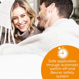 Beurer HK Comfort Heat Pad, Flexible Warming Electric Heating Pad with Super-Soft Surface, Controllable Warmth with 3 Temperature Settings, Machine-Washable, Automatic Switch-off, 100 watts