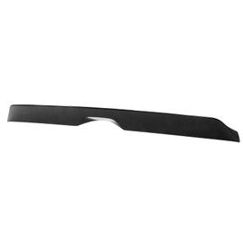IKON MOTORSPORTS, Trunk Spoiler Compatible with 2020-2024 Ford Explorer, Duckbill Style Gloss Black ABS Plastic Rear Trunk Middle Lid Spoiler Wing Lip