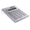 EXPUTRAN Acrylic Calculator with Stand, Battery and Solar Hybrid Powered