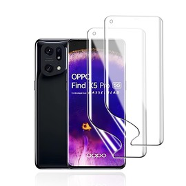 KoasVonson 2 Stück Hydrogel Schutzfolie für Oppo Find X5 Pro, TPU Displayschutzfolie Weiche HD Klar Flexible Transparente Schutzfolie TPU Film Hydrogel Folie