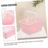 KOMBIUDA 3pcs Small Storage Baskets with Handles Versatile Organizers for