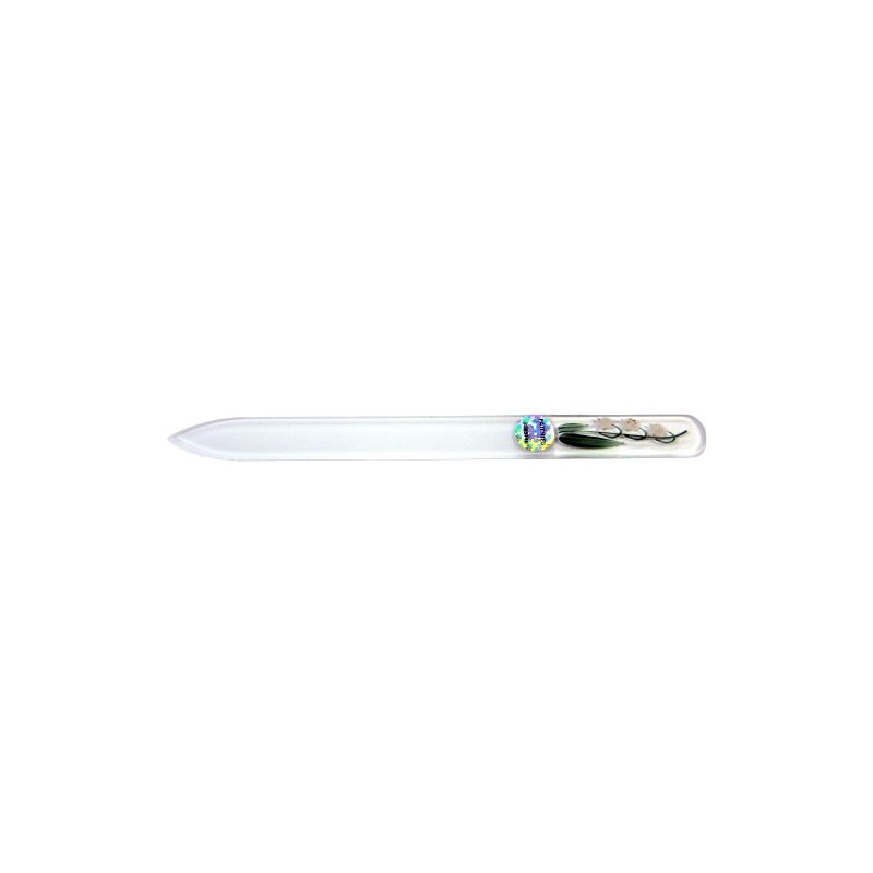 Brajek Nail File Glass Hand Painted 5.5 inches (14 cm)