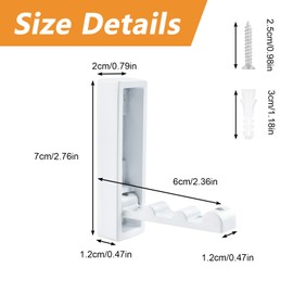 MOROBOR 2pcs Square Folding Wall Hook Non-Slip Heavy Duty Foldable Coat Hook Zinc Alloy Wall Hanger Retractable Support Hooks for Hanging Coat Bags Backpack Towel(White)