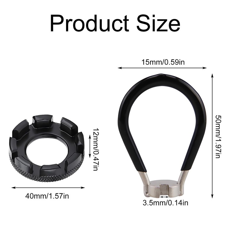 Mulapucher Bicycle spoke wrench, bicycle tyre change tool, bicycle spoke