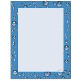 Drip Drops Letterhead Laser & Inkjet Printer Paper (100 Sheets)
