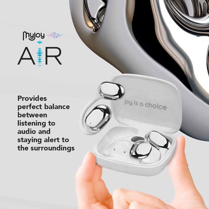 MyJoy Air Open Ear Earbuds, Wireless Bluetooth Open Earbuds Over