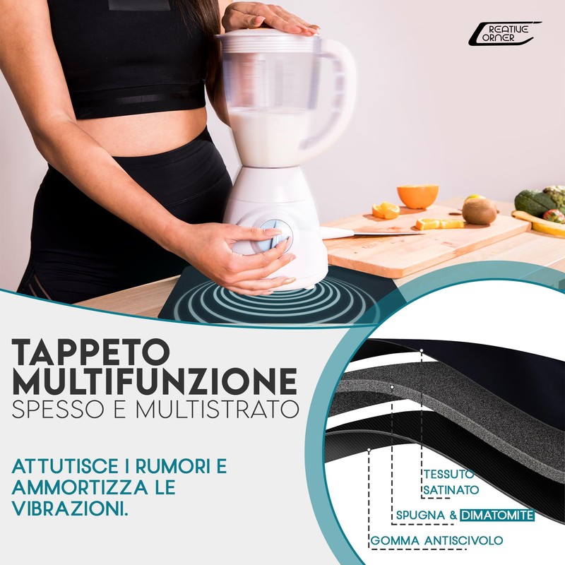 Creative Corner Saugfähige Küchenmatte aus Kieselgur - Abtropfmatte für Geschirr,